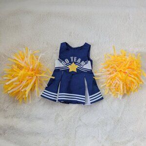 18" Doll Cheer Uniform with Poms